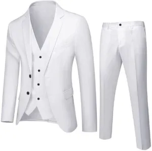 Men Suits 2024 3 Suit Business Wedding Party Jacket Vest & Pants Coat Fat Suit Mens Linen Sets Men Suits Regular