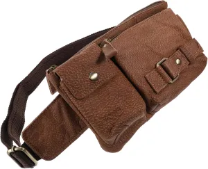 Men's Change Purse Key Storage Bag Quality Cowhide Cell Phone Waist Pouch