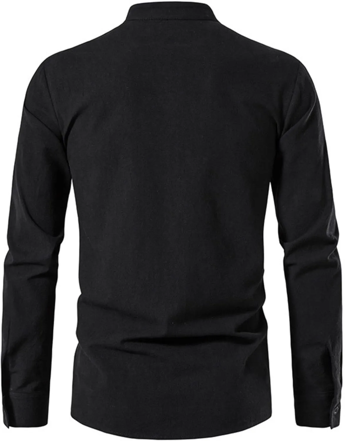 Men's Long Sleeve Shirts Retro Style Lace up for Medieval,Viking,Hippie Halloween Cosplay Pirate Renaissance Costume