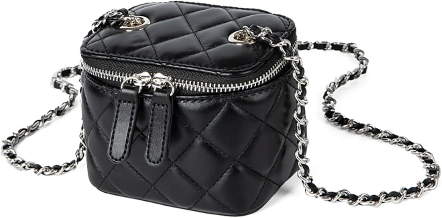 Mini Denim Crossbody Bags for Women Small Vintage Square Box Purse Boho Cross Body Handbags with Chain and Zipper