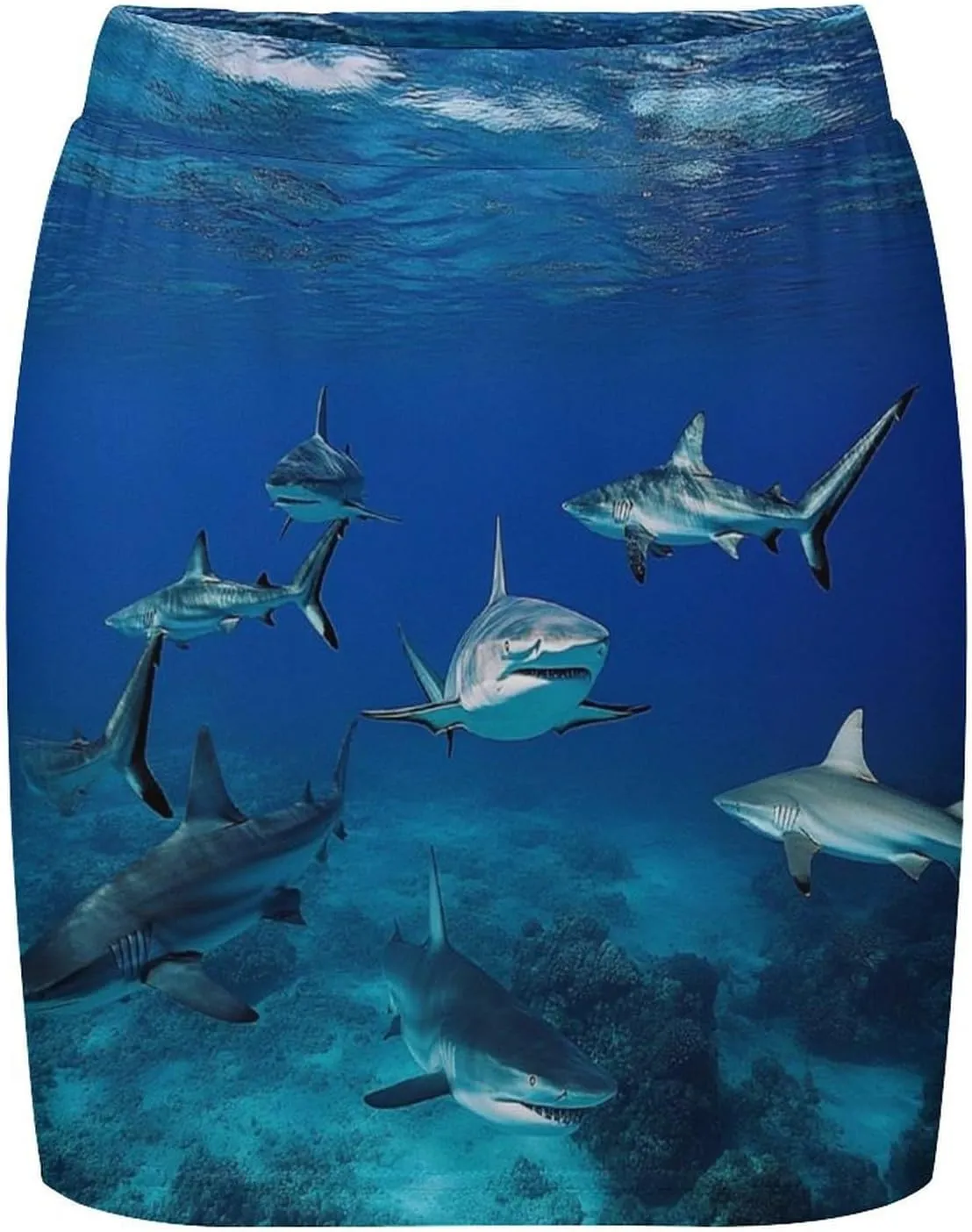 Mini Pencil Skirt for Women Basic Bodycon Skirt