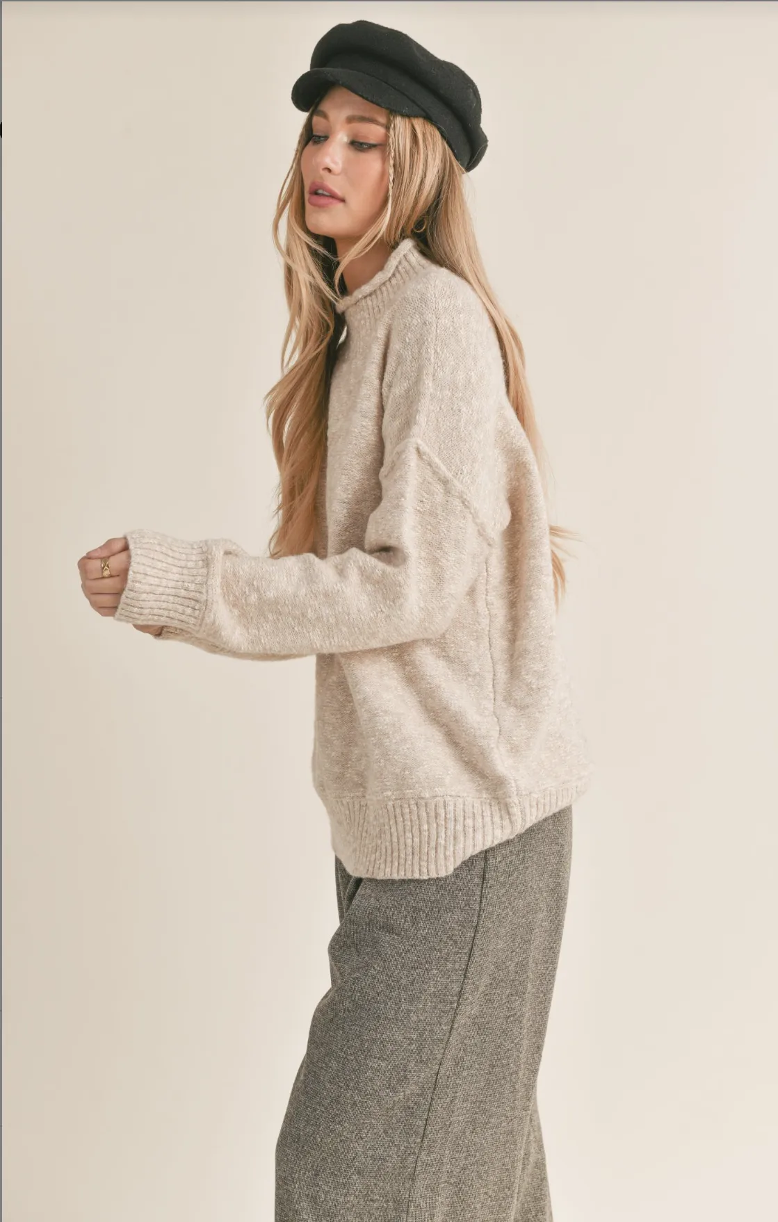 Monica Mock Neck Sweater
