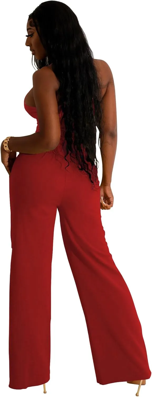 Nimsruc Two Piece Outfits For Women Casual Sleeveless Sweat Suits