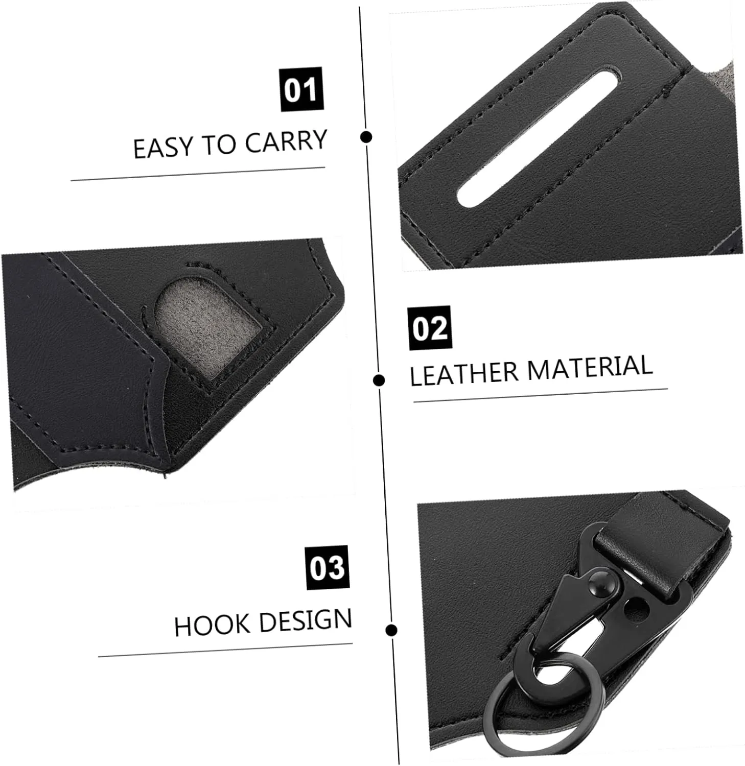 NOLITOY Bag 4 Pockets Men's Tool Storage Waist Bag for Camping Hiking and Work
