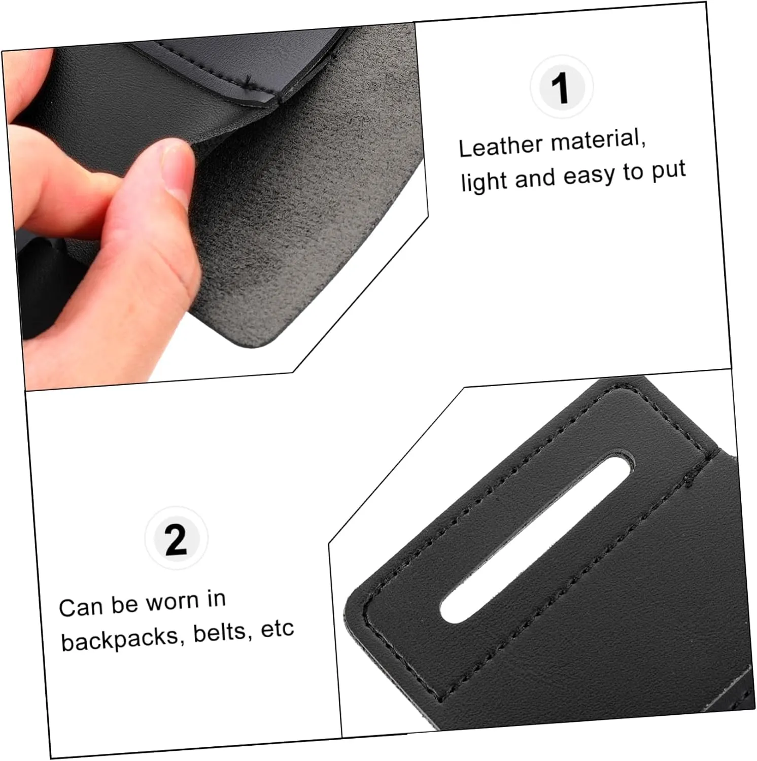 NOLITOY Bag 4 Pockets Men's Tool Storage Waist Bag for Camping Hiking and Work