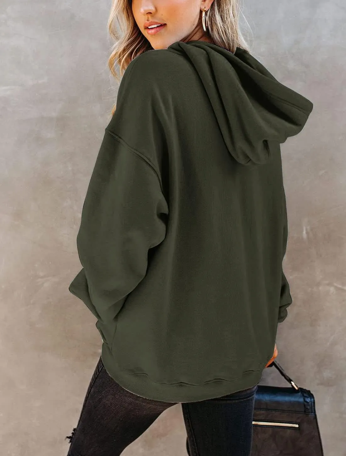 Orchidays Women's Casual Pocket Hoodies Long Sleeve Fashion Drawstring Pullover Tops