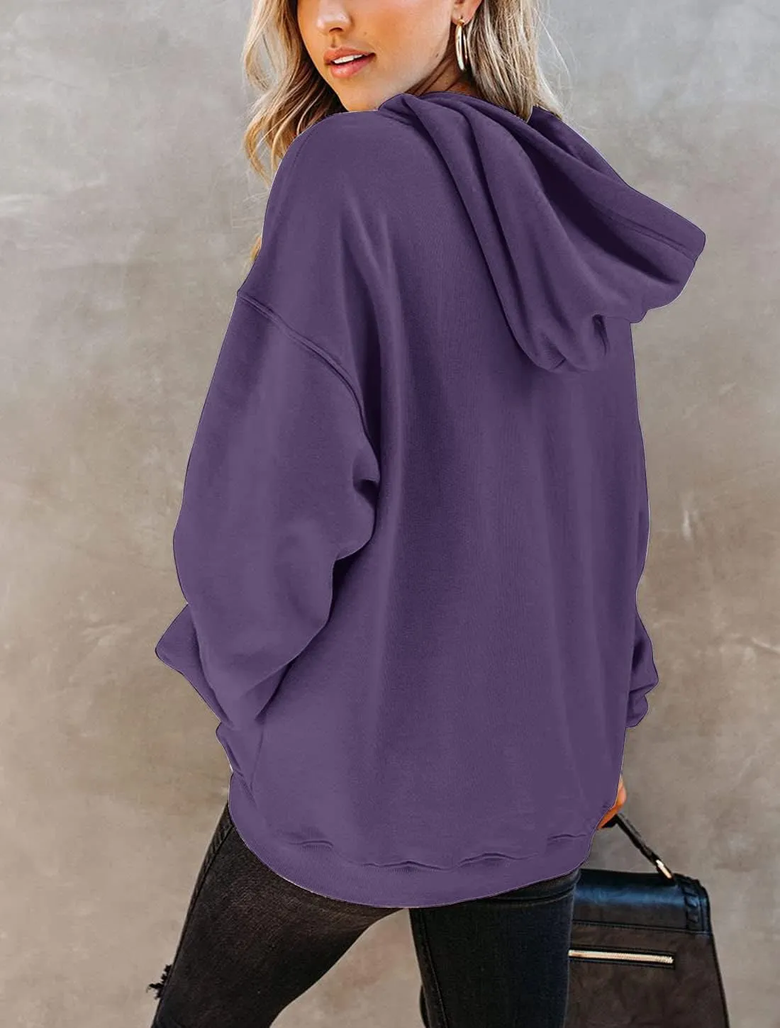 Orchidays Women's Casual Pocket Hoodies Long Sleeve Fashion Drawstring Pullover Tops