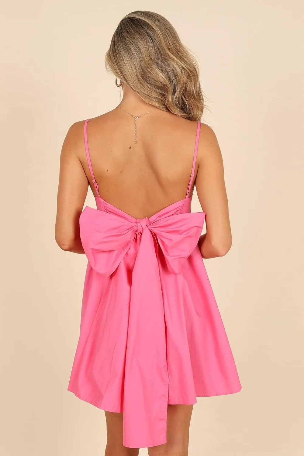Petal & Pup Women's Alice Bow Back Mini Dress