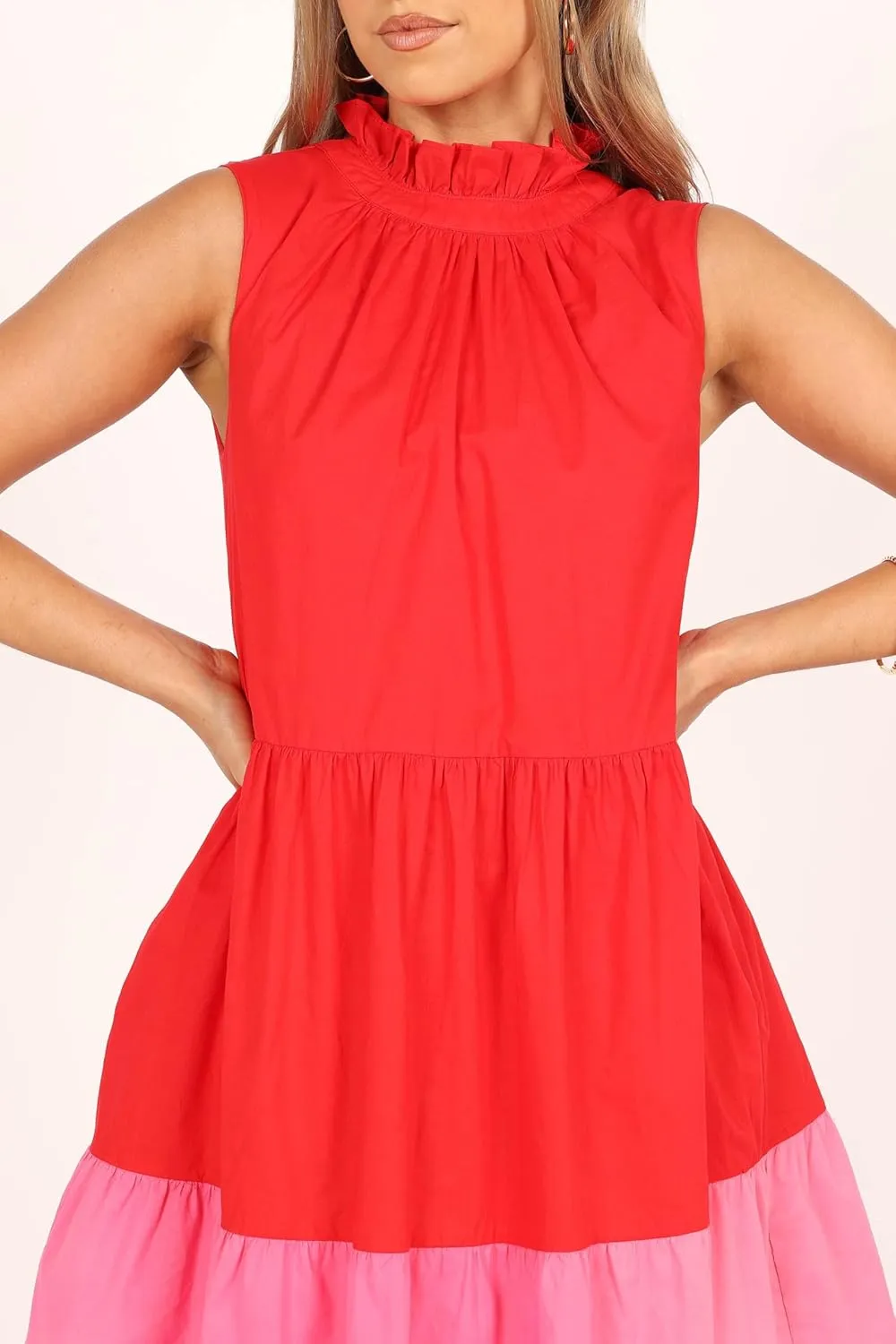 Petal & Pup Women's Bradshaw Tiered Mini Dress