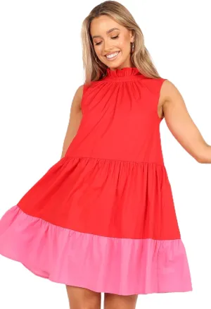 Petal & Pup Women's Bradshaw Tiered Mini Dress