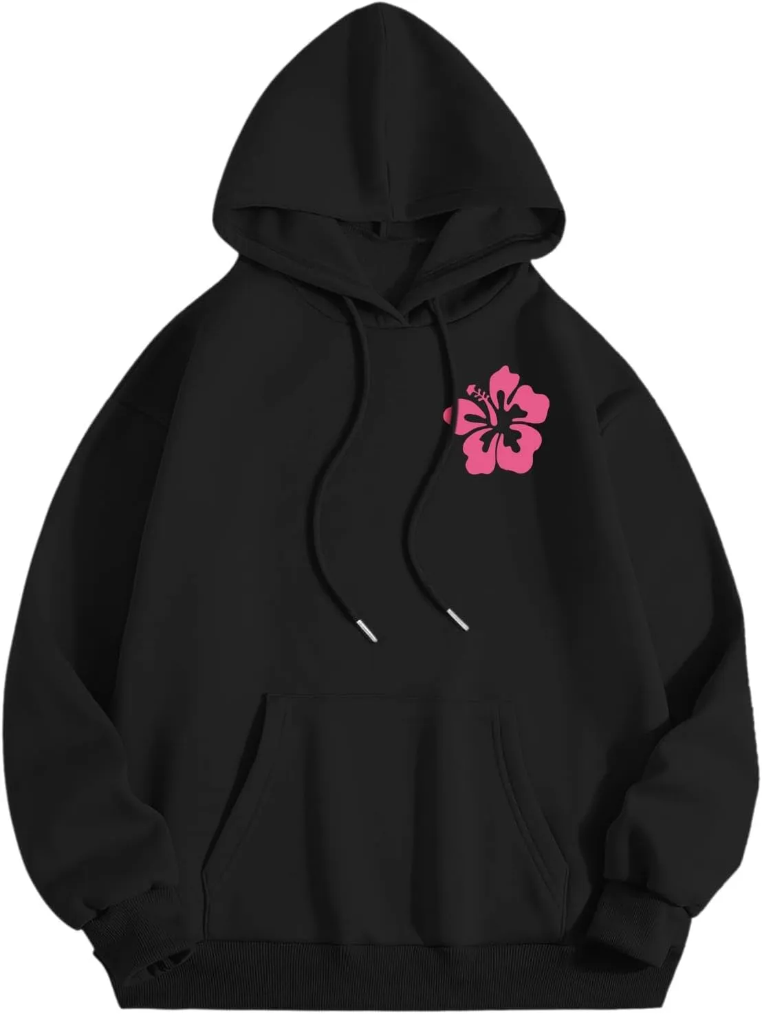 Pink Graphic Hoodies for Women 2024 Fall Outfits Oversized Hoodie Teen Girls Cute Preppy Sweatshirts Casual Pullover