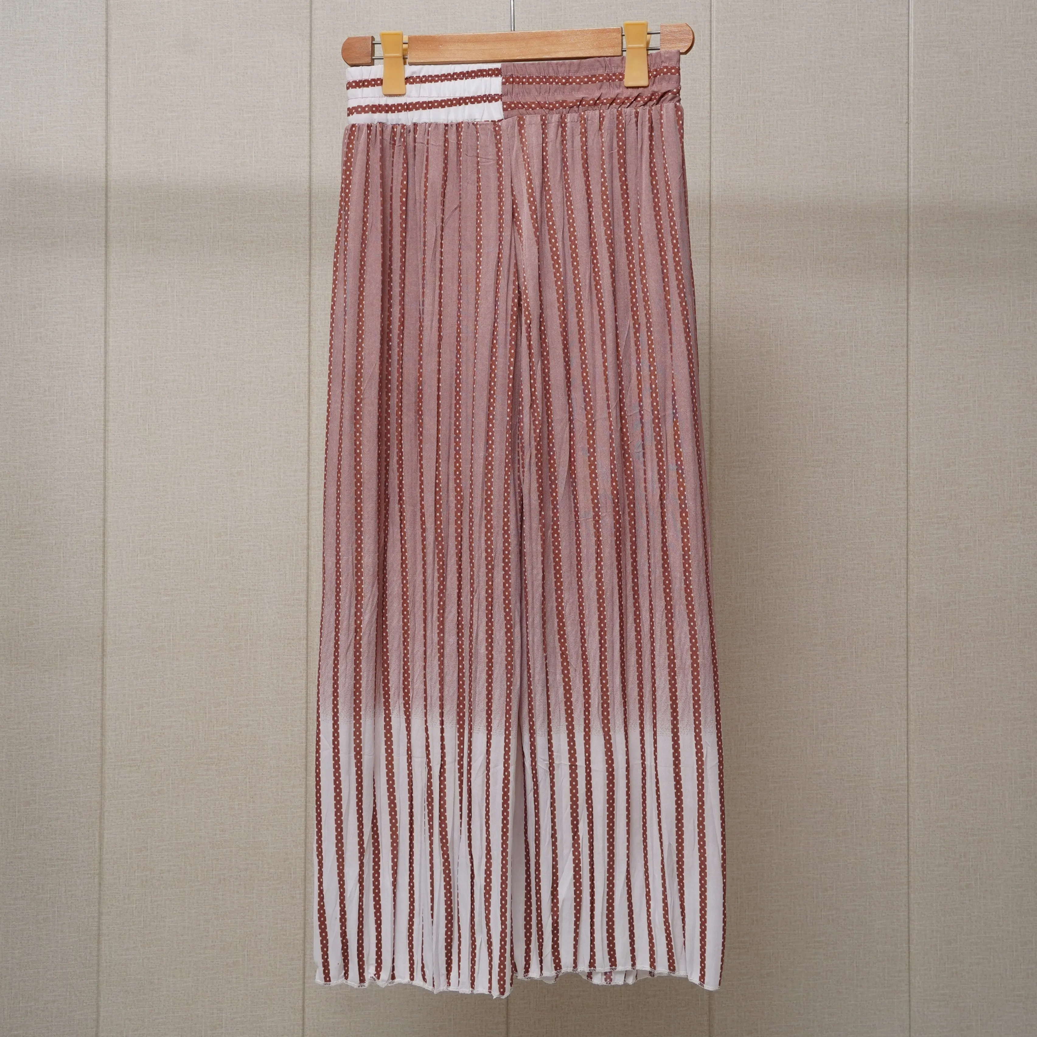 Pink Printed Linen Palazzo (PL007)