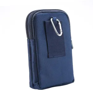Portable Phone Bag Double Zippered Waist Bag Home Supplies for Keys Cards Money Nylon for