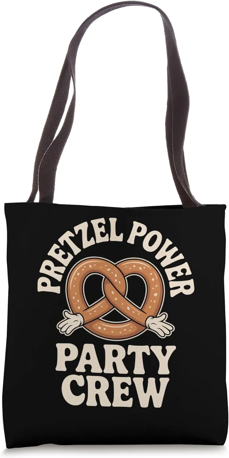Pretzel Power Oktoberfest Party Crew Funny Bavarian Lover Tote Bag