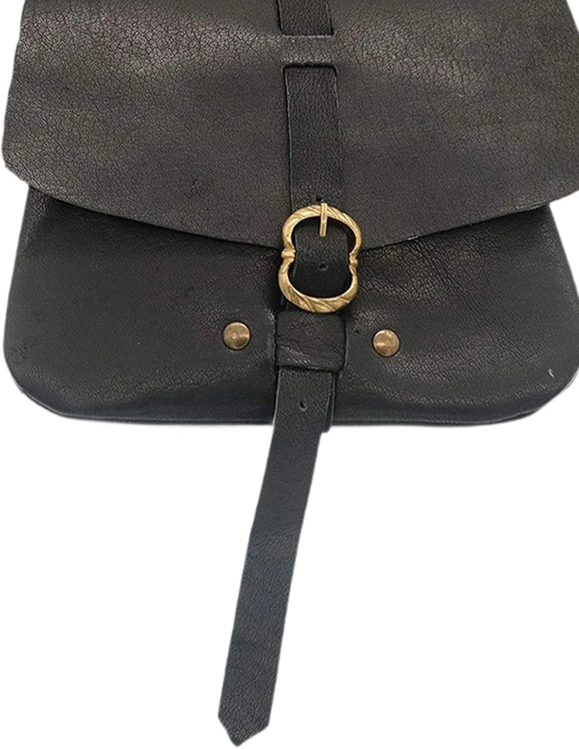 PU Leather Waist Bag for Travel And Larp Activities, Black