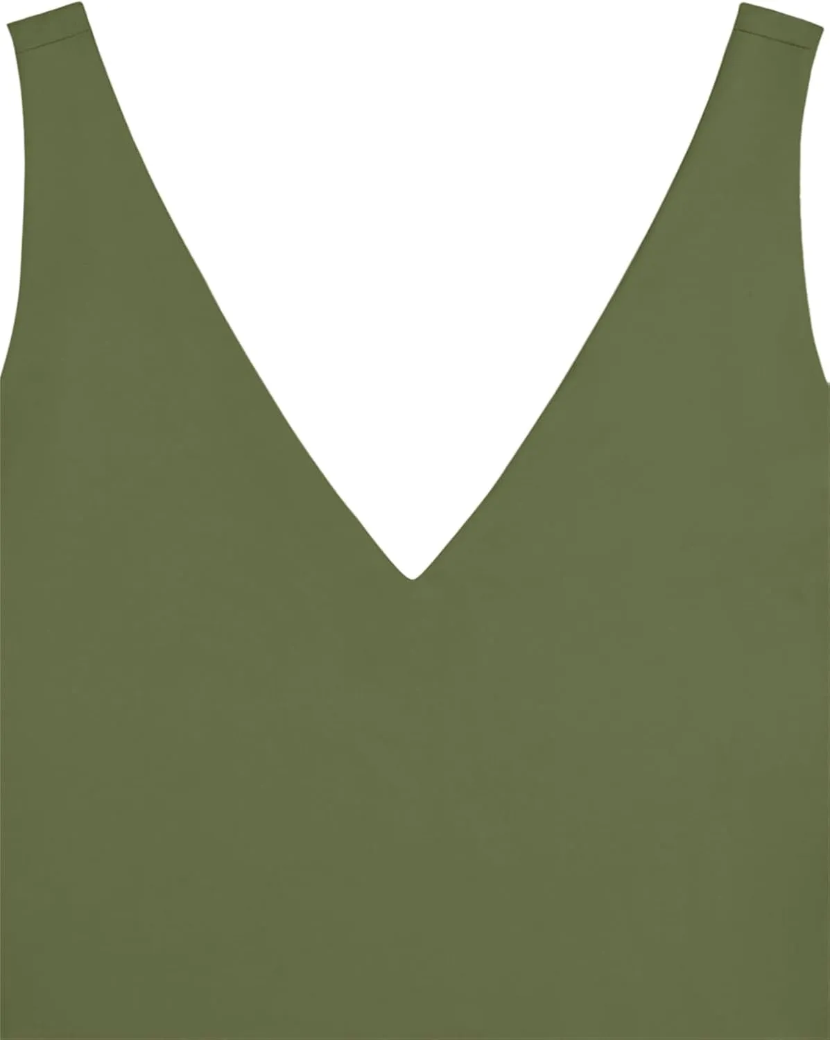 REORIA Butsmooth Womens Trendy Sexy Plunge Deep V Neck Sleeveless V Backless Slim Fit Going Out Crop Tank Tops