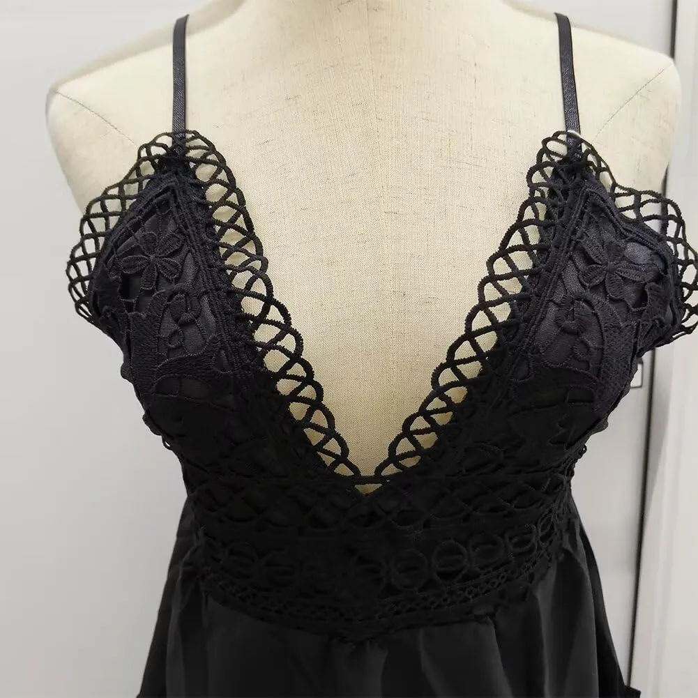 Sleeveless Sexy V Neck Backless Dress Bow Tie Swing Mini Short Flowy Dress Spaghetti Strap Dresses for Women