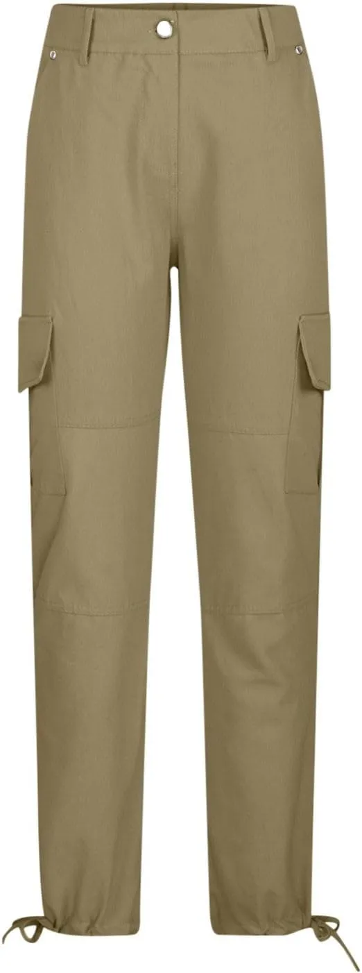 Slim Fit Cargo Pants for Women Casual High Waist Work Long Pant High Waist Straight Outdoor Hiking Pant Trousers