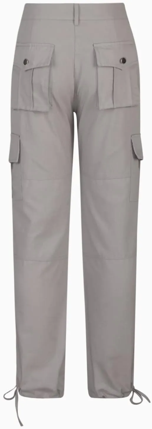 Slim Fit Cargo Pants for Women Casual High Waist Work Long Pant High Waist Straight Outdoor Hiking Pant Trousers