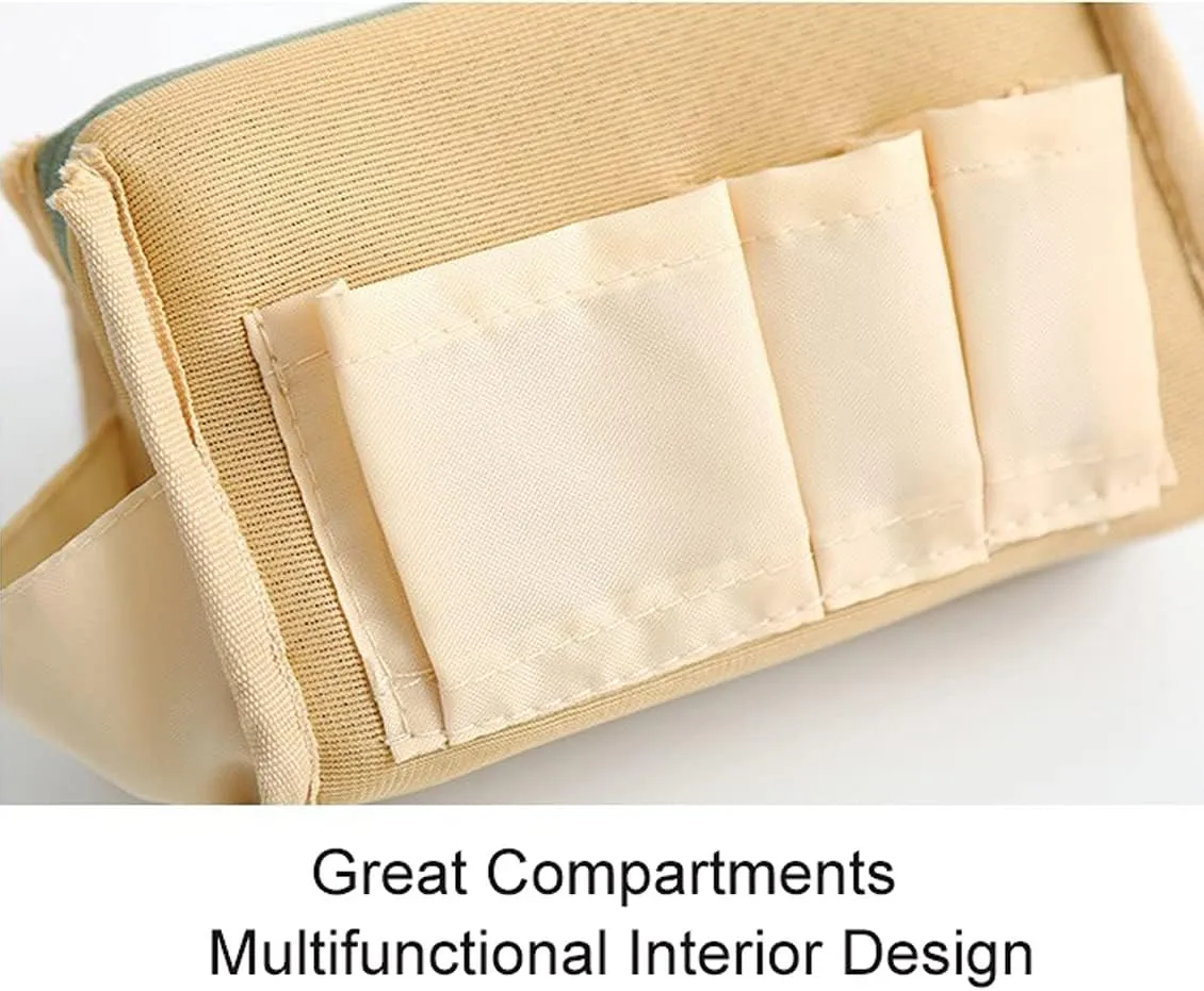 Small Makeup Bag for Purse, Makeup Pouch Small Cosmetic Bag Mini Portable Handbag for Women and Girls (Emerald Green)