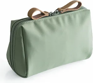 Small Makeup Bag for Purse, Makeup Pouch Small Cosmetic Bag Mini Portable Handbag for Women and Girls (Emerald Green)