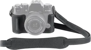 SMALLRIG X-T50 Half Leather Case Kit with Shoulder Strap, Retro Style Leather Camera Half Case with Aluminum Alloy Frame for FUJIFILM X-T50 (Black) - 4709