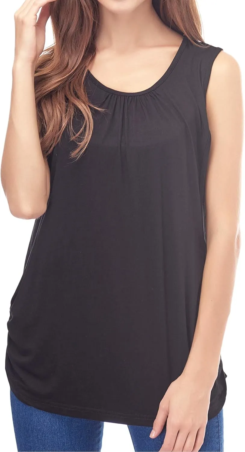 Smallshow Women's Maternity Nursing Tank Tops Breastfeeding Clothes 3-Pack