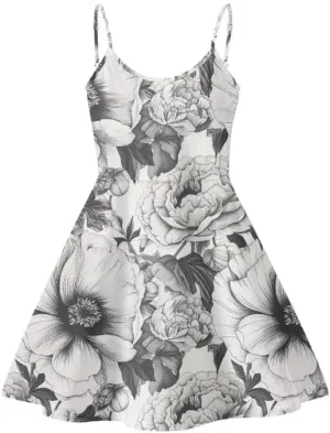 Spaghetti Strap Midi Satin Dresses Summer Sleeveless Sundree Women Girl Beach Party Swing Dress