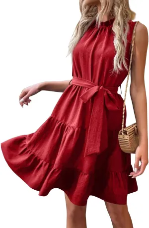 Summer Bohemian Women Dress Deep V Neck Mini Short Backless Beach Boho Spaghetti Strap Sleeveless Vacation Sundress