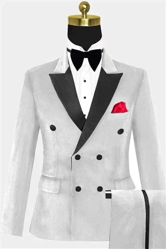 Suzhoufashion Nicolle Royal Blue Jacquard Three Pieces Wedding Tuxedos