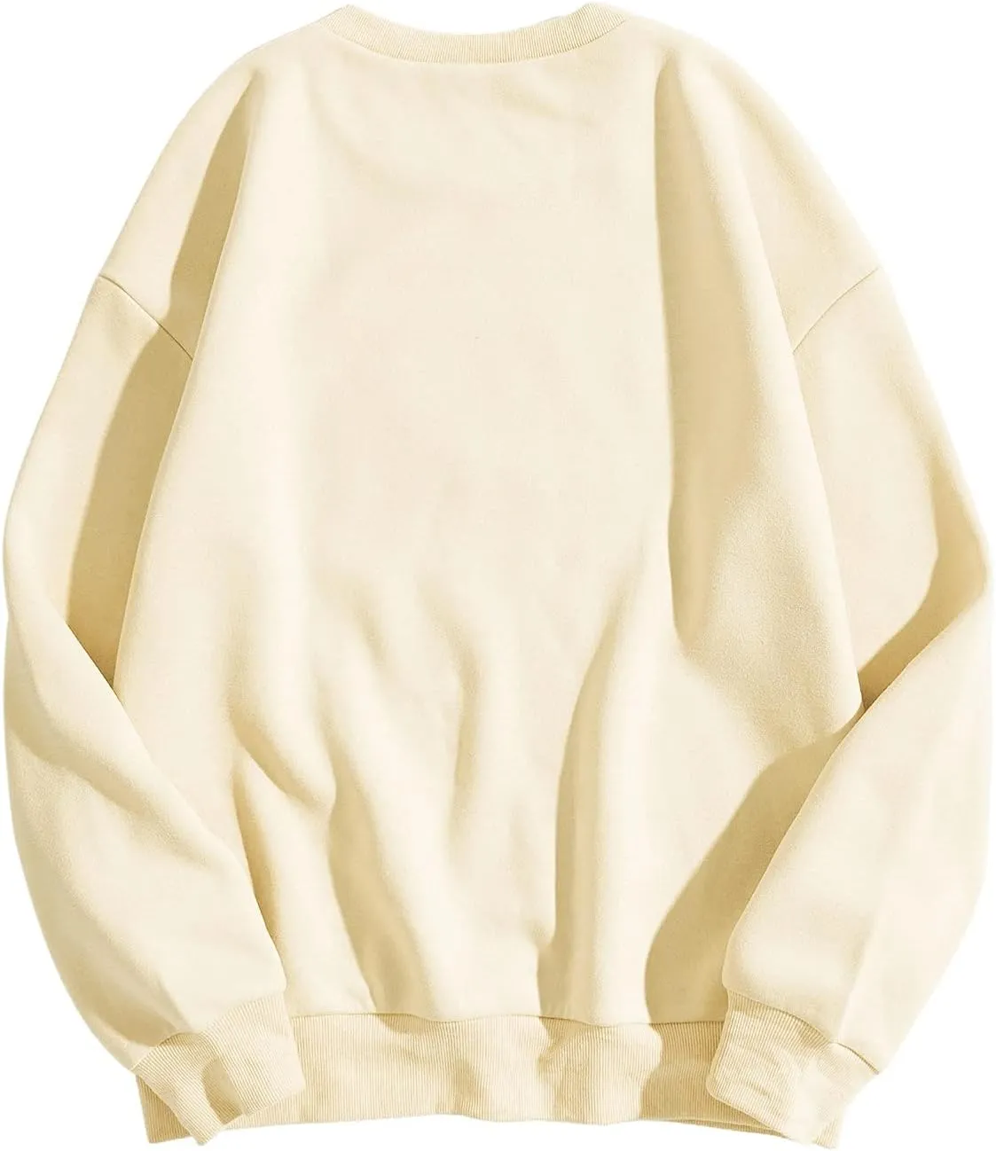 SweatyRocks Women's Casual Long Sleeve Sweatshirt Round Neck Pullover Tops