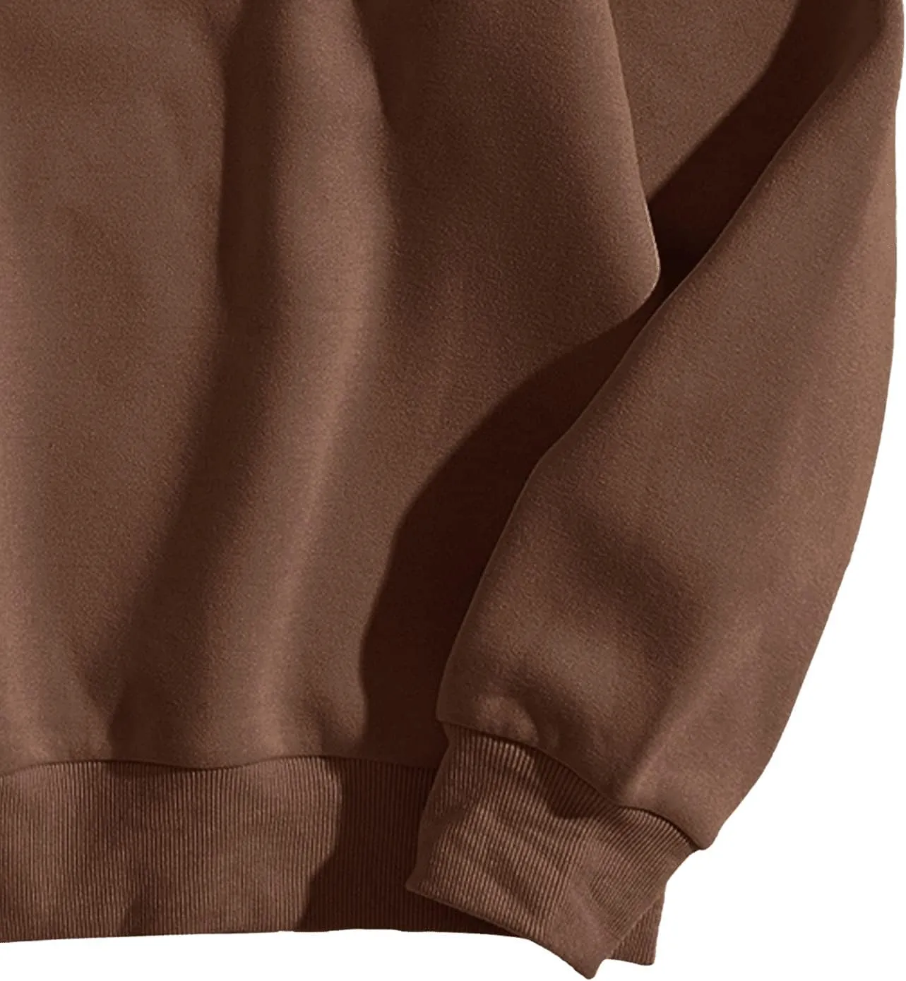 SweatyRocks Women's Casual Long Sleeve Sweatshirt Round Neck Pullover Tops