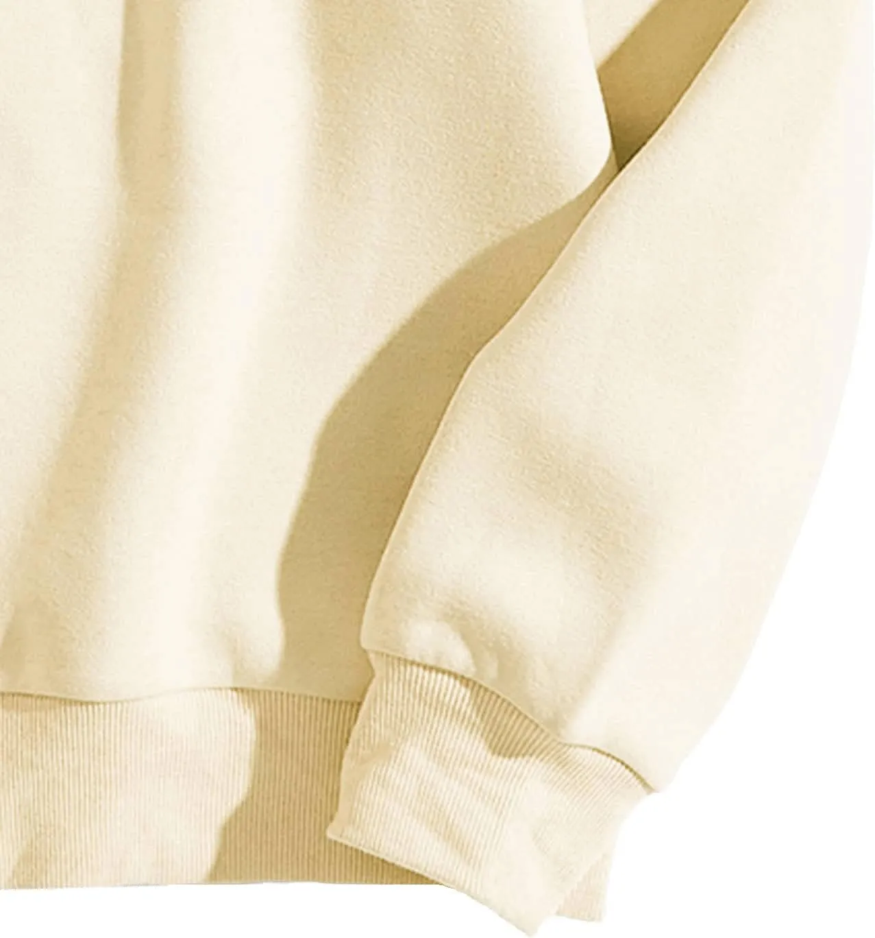 SweatyRocks Women's Casual Long Sleeve Sweatshirt Round Neck Pullover Tops
