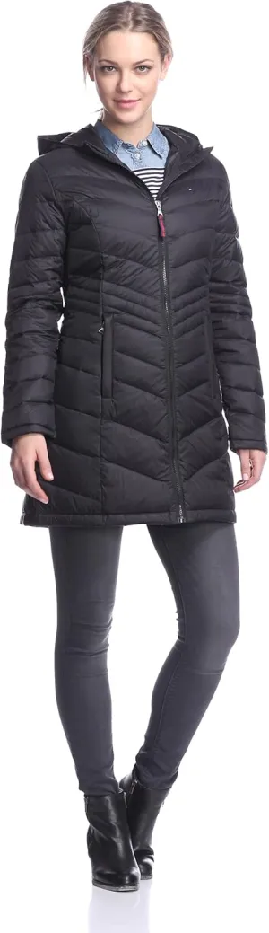 Tommy Hilfiger Women's 3/4 Length Packable Down Coat