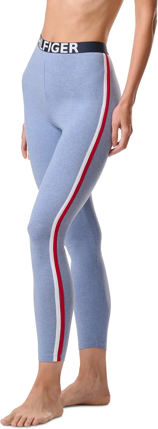 Tommy Hilfiger Women's Loungewear Retro Style Th Graphic Logo Pajama Bottom Legging Pant
