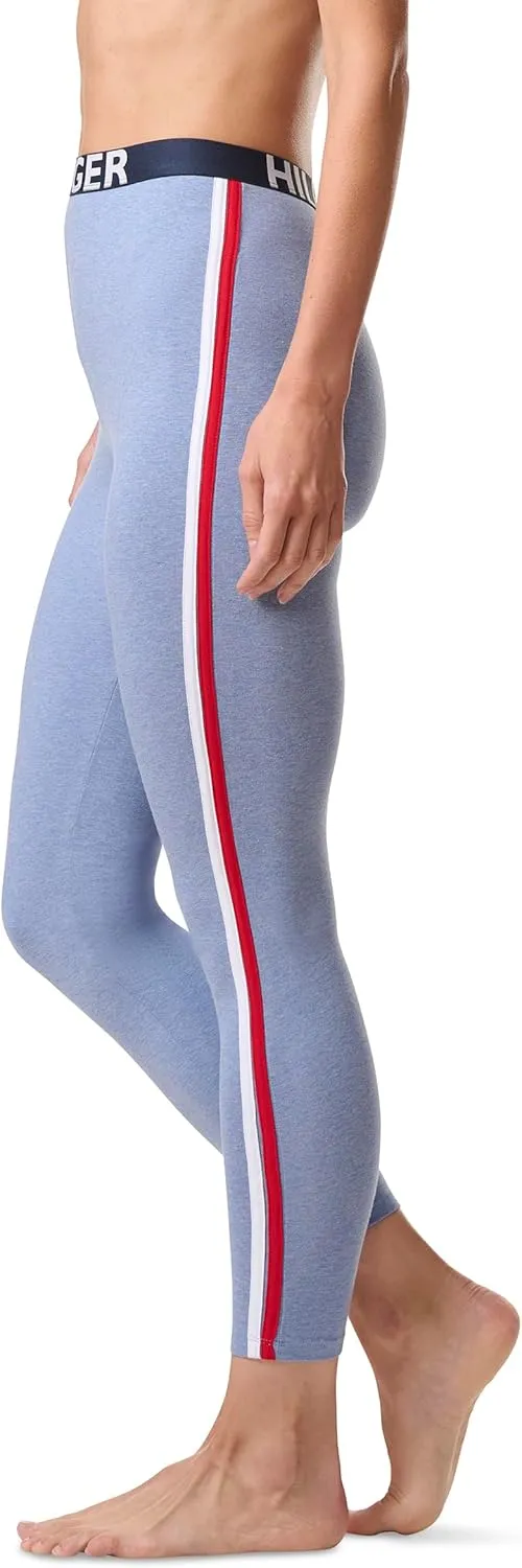 Tommy Hilfiger Women's Loungewear Retro Style Th Graphic Logo Pajama Bottom Legging Pant