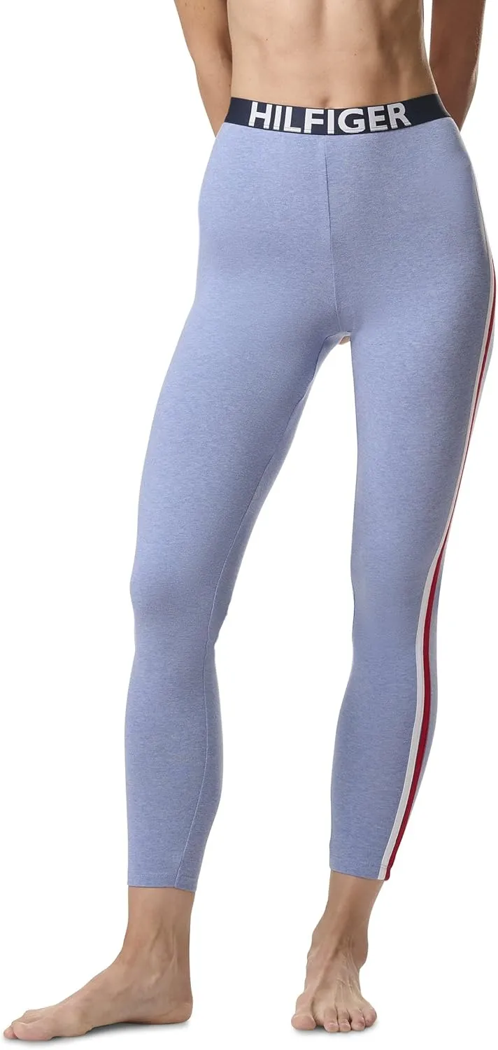 Tommy Hilfiger Women's Loungewear Retro Style Th Graphic Logo Pajama Bottom Legging Pant