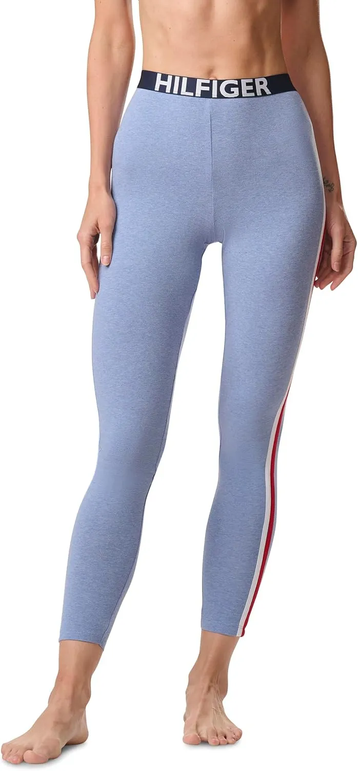 Tommy Hilfiger Women's Loungewear Retro Style Th Graphic Logo Pajama Bottom Legging Pant