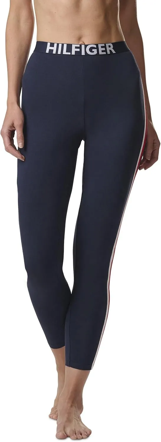 Tommy Hilfiger Women's Loungewear Retro Style Th Graphic Logo Pajama Bottom Legging Pant