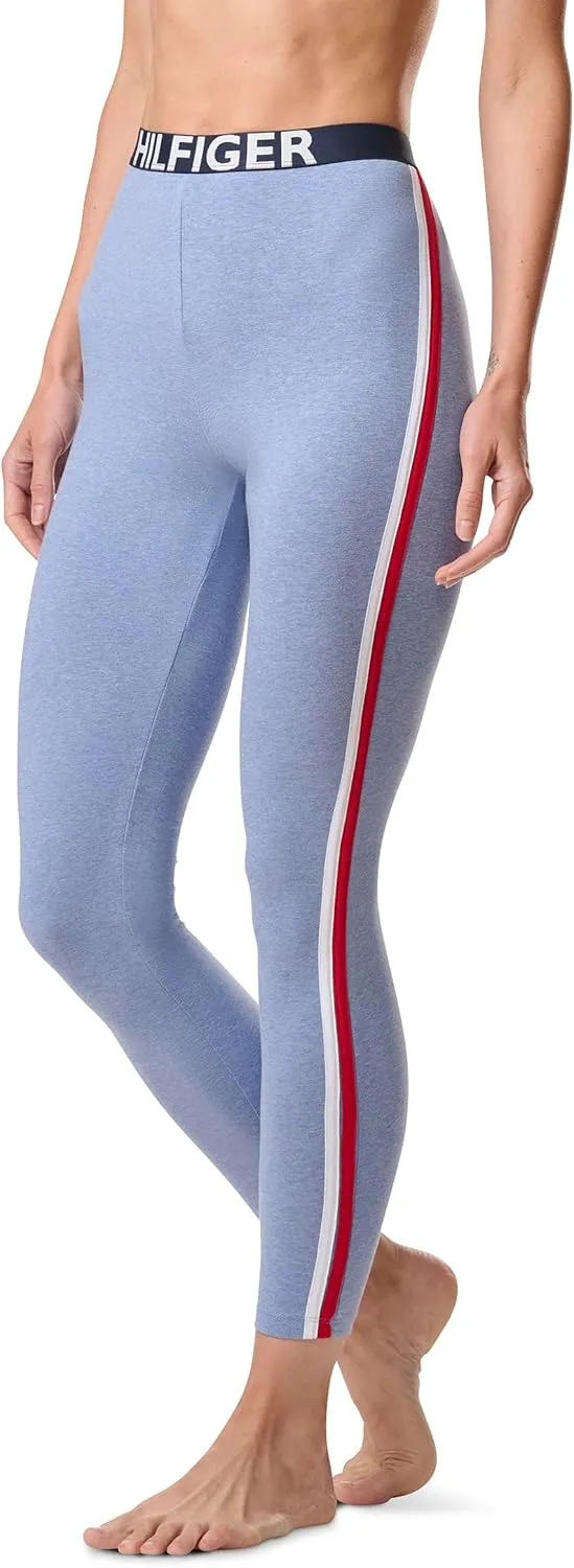 Tommy Hilfiger Women's Loungewear Retro Style Th Graphic Logo Pajama Bottom Legging Pant