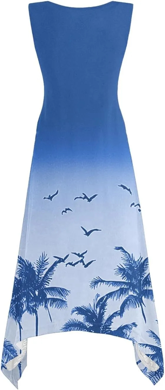 Trendy Clothes for Women Over 50 Floral Spring Dress Plus Size Flowy Dress Plus Size Sundresses