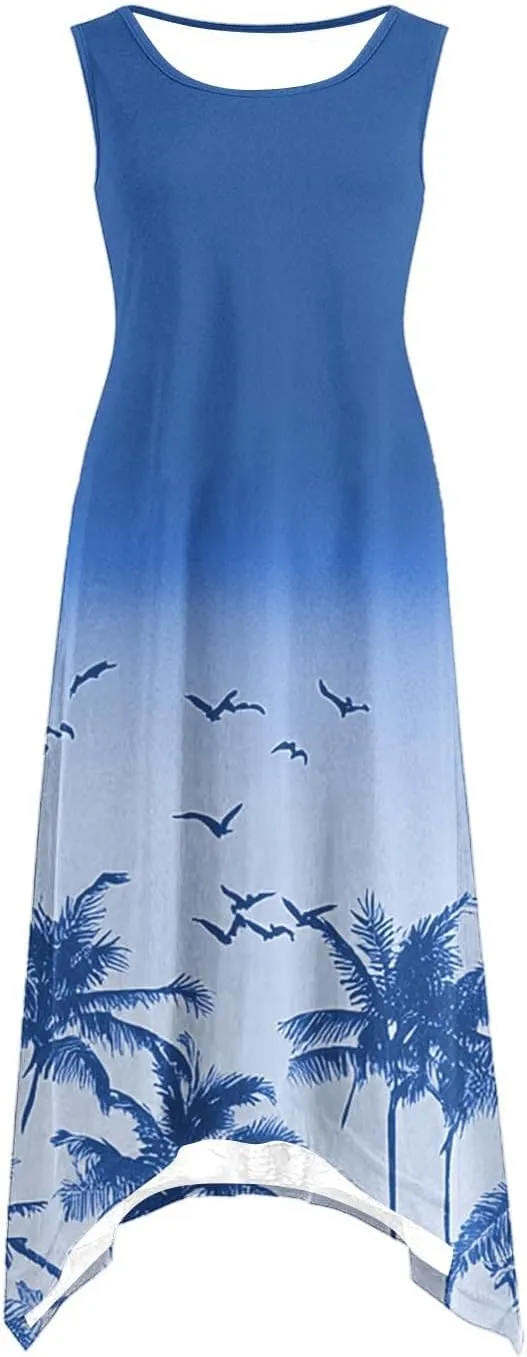 Trendy Clothes for Women Over 50 Floral Spring Dress Plus Size Flowy Dress Plus Size Sundresses