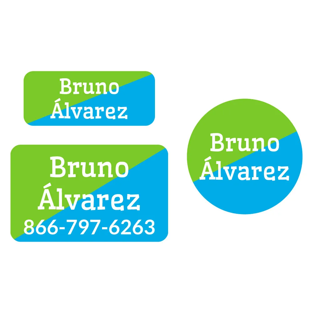 Two-tone Clothing Labels Pack