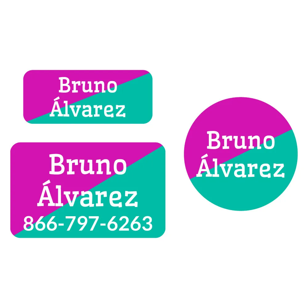 Two-tone Clothing Labels Pack