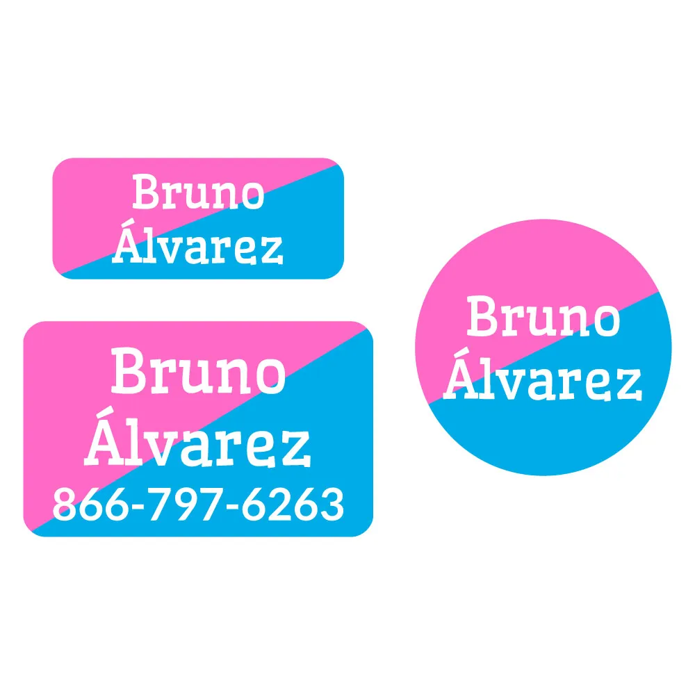 Two-tone Clothing Labels Pack
