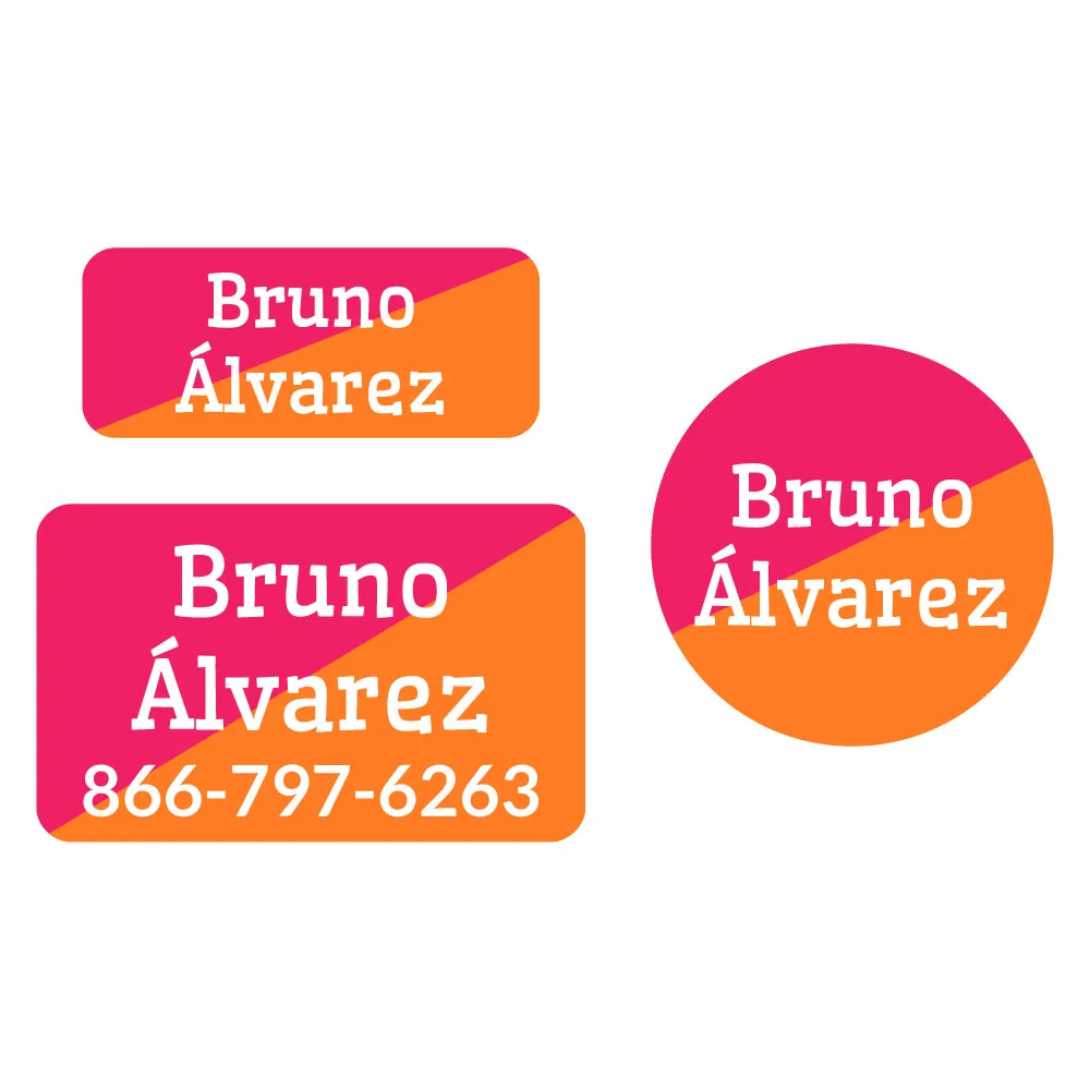 Two-tone Clothing Labels Pack