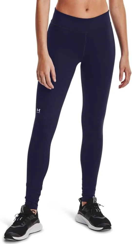 Under Armour Womens Authentics Leggings, Midnight Navy (410)/White, Small