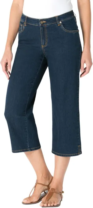 Woman Within Plus Size Capri Stretch Denim Jean
