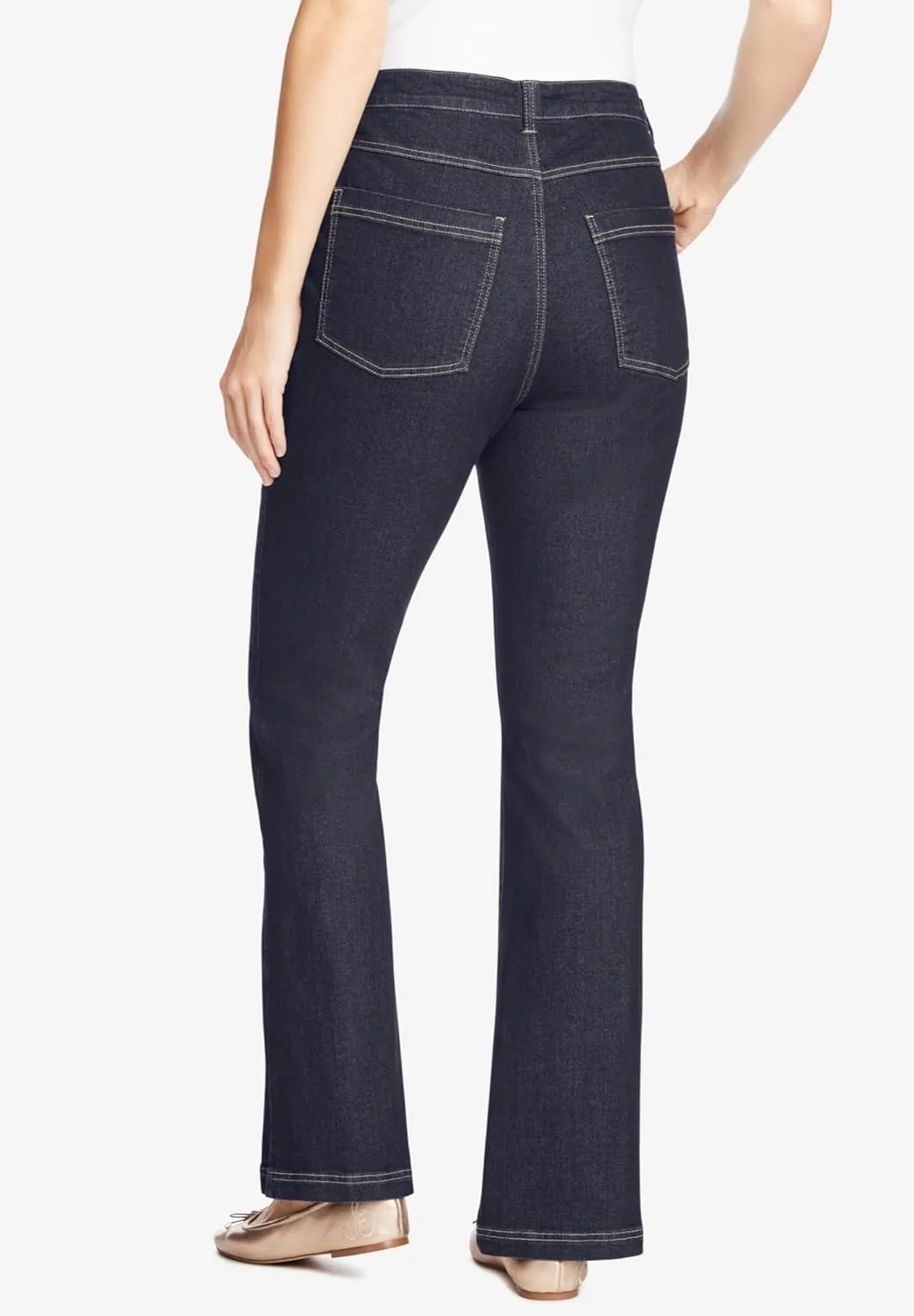 Woman Within Plus Size Petite Bootcut Stretch Denim Jean