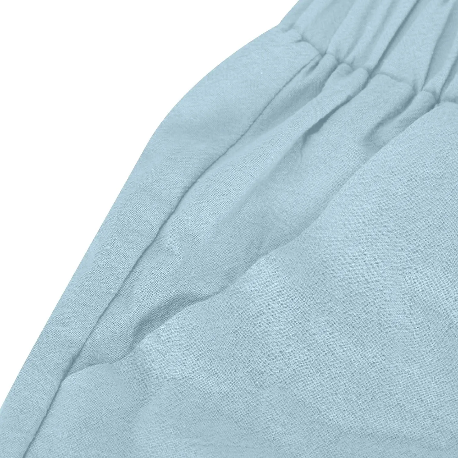 Women Cotton Linen Pants Summer 2024 Fashion Casual Loose Jogger Pants with Elastic Waist Pockets Business Trousers